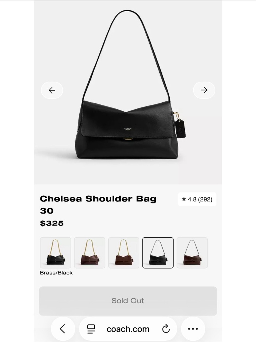 Coach Chelsea 30 Purse/Bag in Black